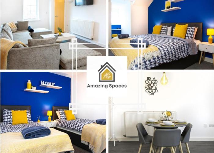 LARGE UNIQUE 2 BEDROOM DUPLEX APARTMENT WITH PRIVATE PARKING & FREE WIFI - VAT QUALIFYING BY AMAZING SPACES RELOCATIONS Ltd