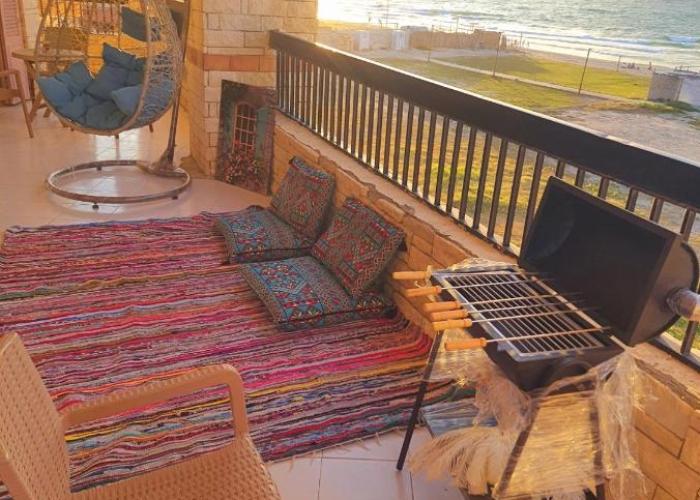 Hotel appartment sea view free wifi 3 bedrooms 2 full bathrooms 4th floor Bellevue village agami alexandria families are preferred available all year days with 5 heavy blankets