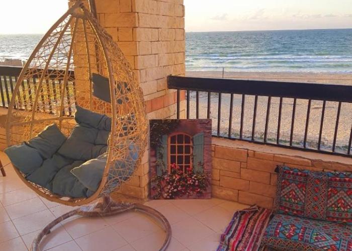 Hotel appartment sea view free wifi 3 bedrooms 2 full bathrooms 4th floor Bellevue village agami alexandria families are preferred available all year days with 5 heavy blankets