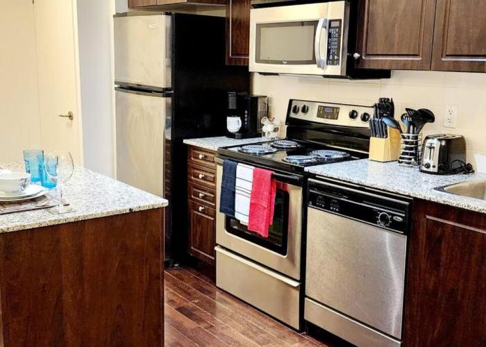 Lakeview Condo in Downtown with Free Parking.