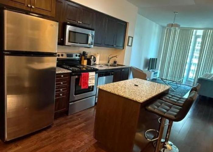 Lakeview Condo in Downtown with Free Parking.