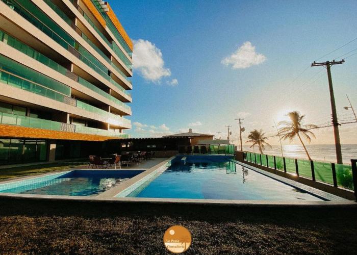 Pé na Areia, Piscina Borda Infinita, Vaga de Garagem, Portaria 24 hs