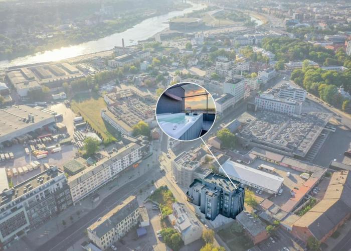 Apartments in Kaunas city centre with Jacuzzi bath