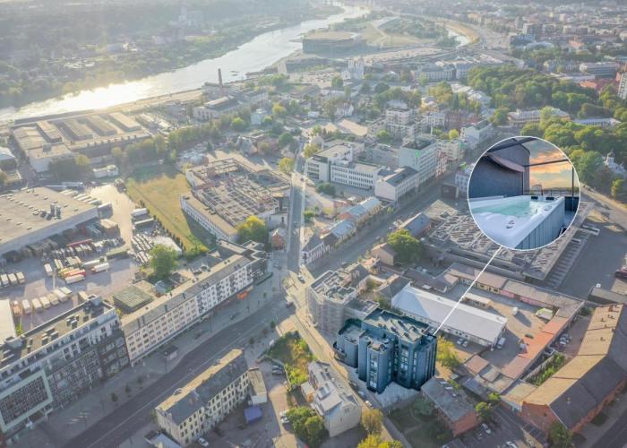 Apartments in Kaunas city centre with Jacuzzi bath