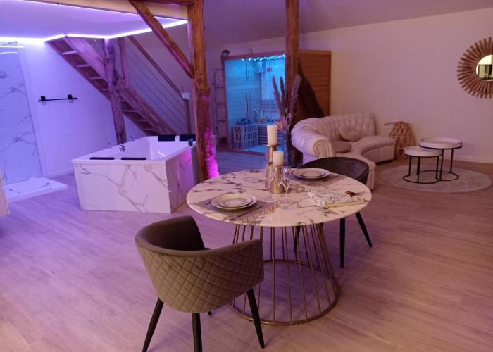 Loft blanc (baignoire balnéo et sauna)