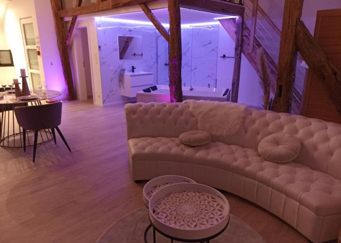 Loft blanc (baignoire balnéo et sauna)