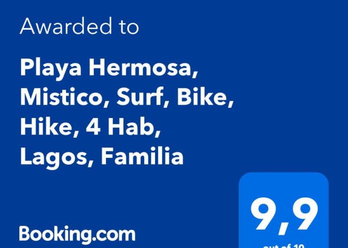 Playa Hermosa, Mistico, Surf, Bike, Hike, 4 Hab, Lagos, Familia