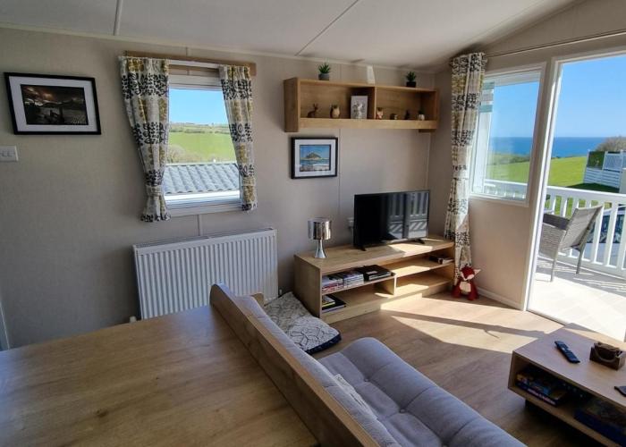 Seaside View Caravan in Polperro