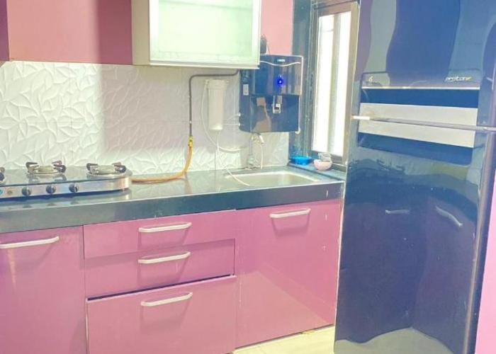 27th floor 2BHK near Viviana Mall with Balcony & Car Parking