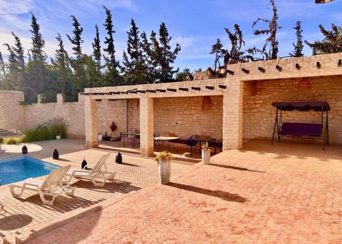 QUIET OASIS Luxury Stone Villa with Panoramic Views near Essaouira
