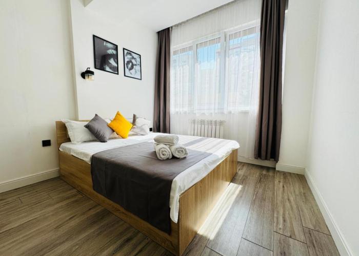 417I1 Gray and Yellow apartment Sholpan city