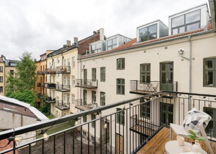 Dinbnb Apartments Grünerløkka I 2-Bedroom with Double Queen Room & Balcony
