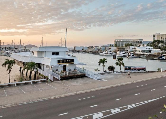 The Pier Pods on the water- 50m from Townsville bus terminal and ferry terminal- Passport ID requried
