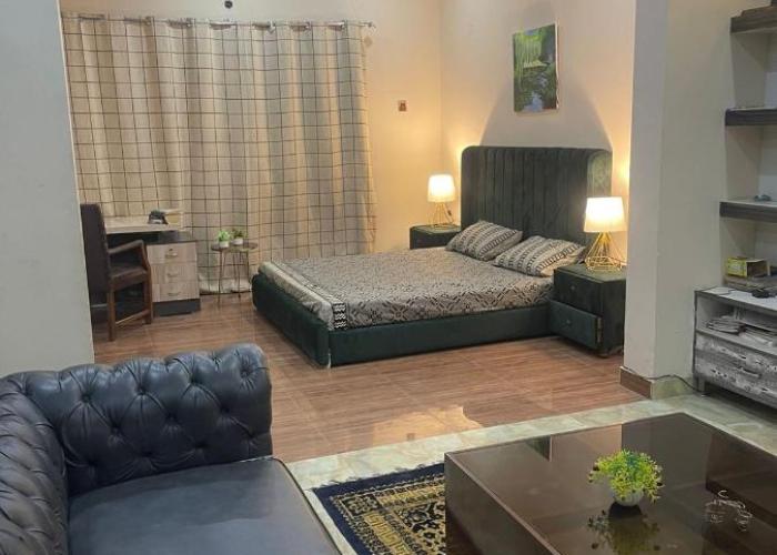 1 Bed Apartment TV Lounge and Equipped kitchen
