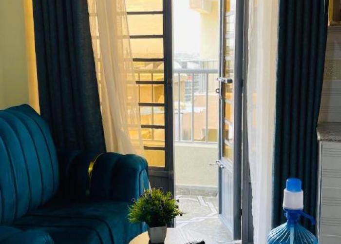 Furnished Studio Apartment at BH Crown Z Towers, Opposite Quickmart Kamakis