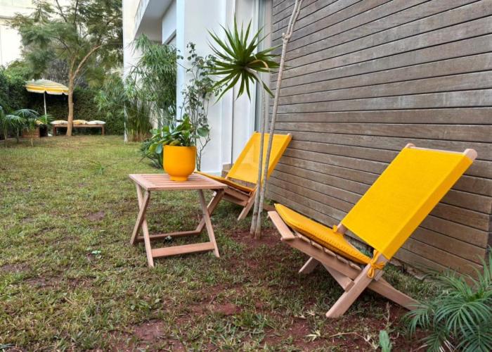 Bouskoura, appart jardin privé
