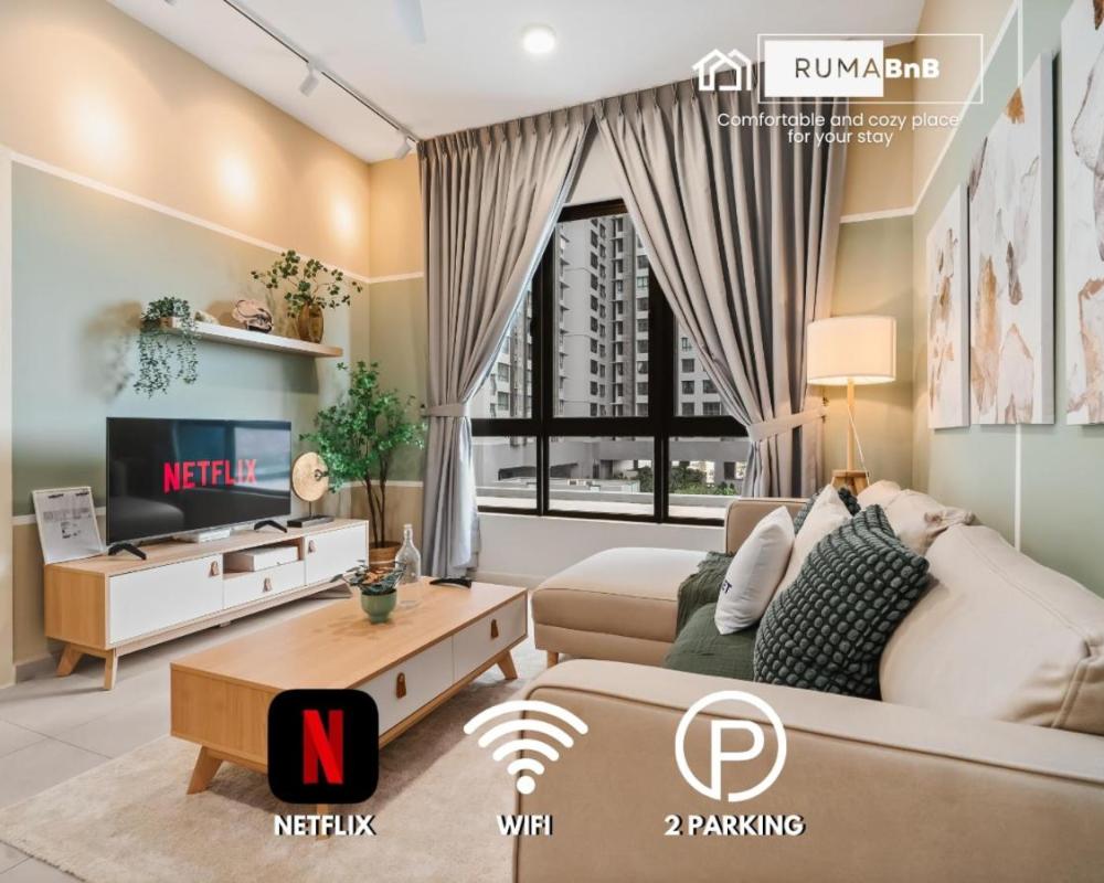 4BR Matcha-Inspired Home at Meta Residence by RumaBnB