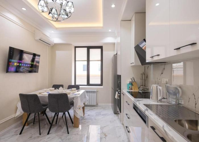 Stylish 1 Bedroom Apartment with Large Private Terrace and Rudaki Park Views in Central Dushanbe