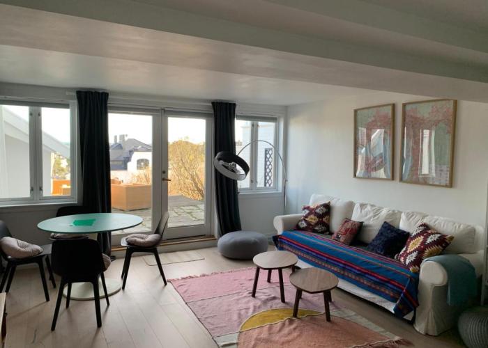 Fantastic apartment with garden and sea view on Bygdøy
