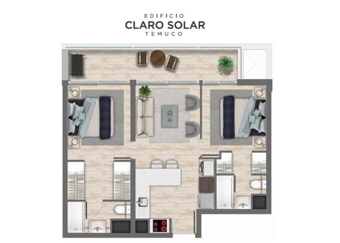 Modern Apartamento con Suites - Centro de Temuco