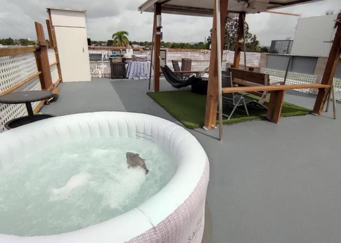Terrace with Jacuzzi Modern 2