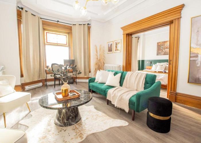 Elegant Escape, Modern Luxe in Historic Suite