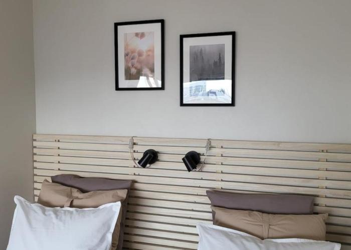 Direct train to Helsinki and airport, near shopping center
