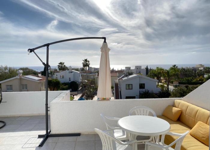 260 m to Beach, Sea&Sunset view terrasa