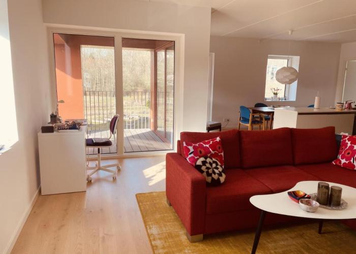 Unique Three Bedroom Apartment in the City of Kolding with Private Parking