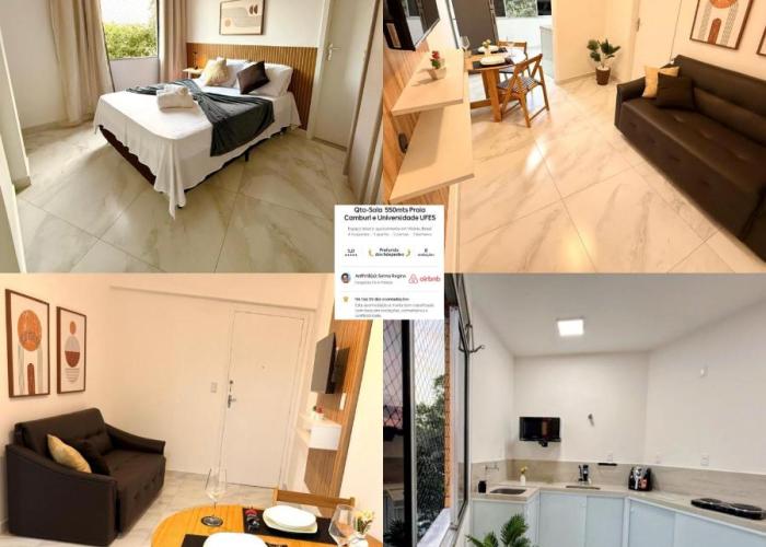 Quarto-Sala 550 mts Praia Camburi e Próximo Universidade UFES