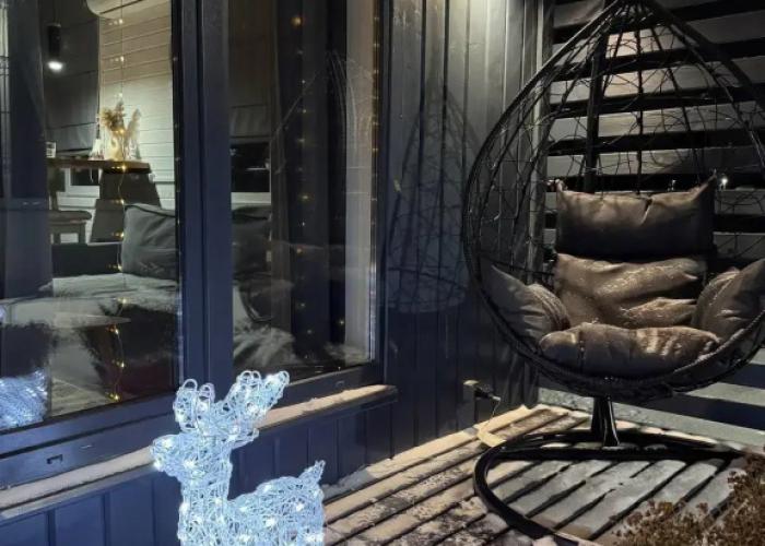 Uyutny dom v stile barnkhaus, s saunoy, nedaleko ot reki Private house