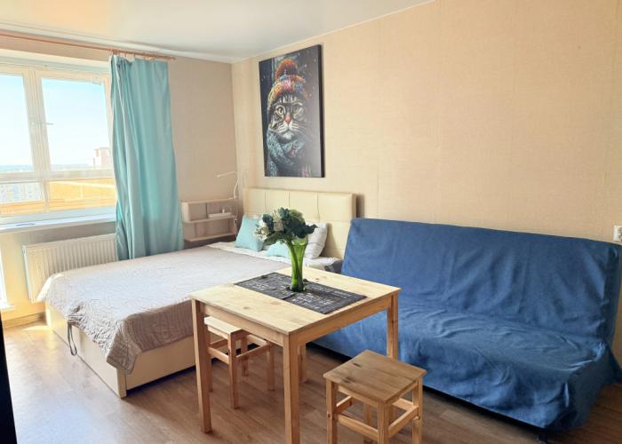 Kvartira studiya Nevabed v Metallostroye na Sadovoy Apartments