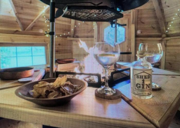 Central Scotland Country Side With Outdoor Bbq Hut