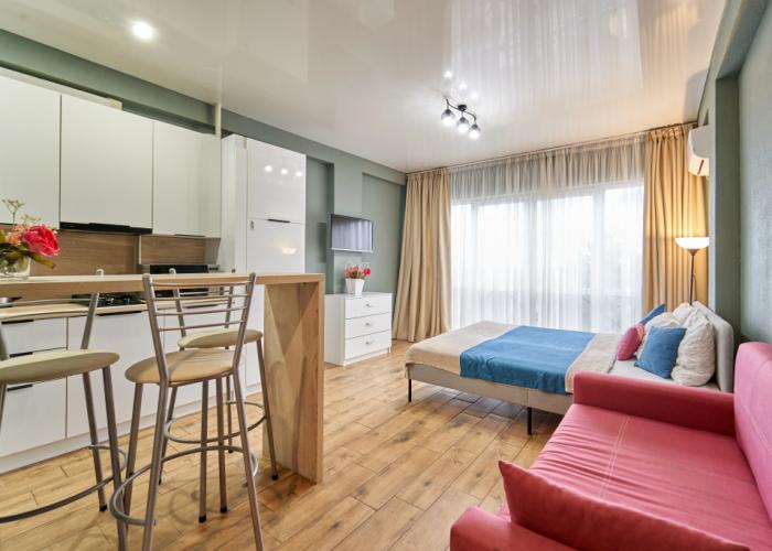 Uyutnaya Studiya Dlya 3 Gostey Apartments